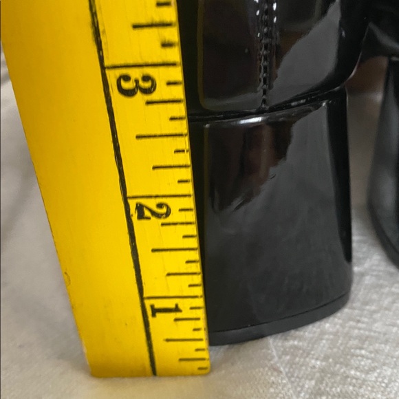 ASOS Patent Leather Mary Jane Heels Black Strappy Block Heel 9 NWOT - Picture 10 of 11